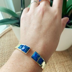 Lapis lazuli cuff